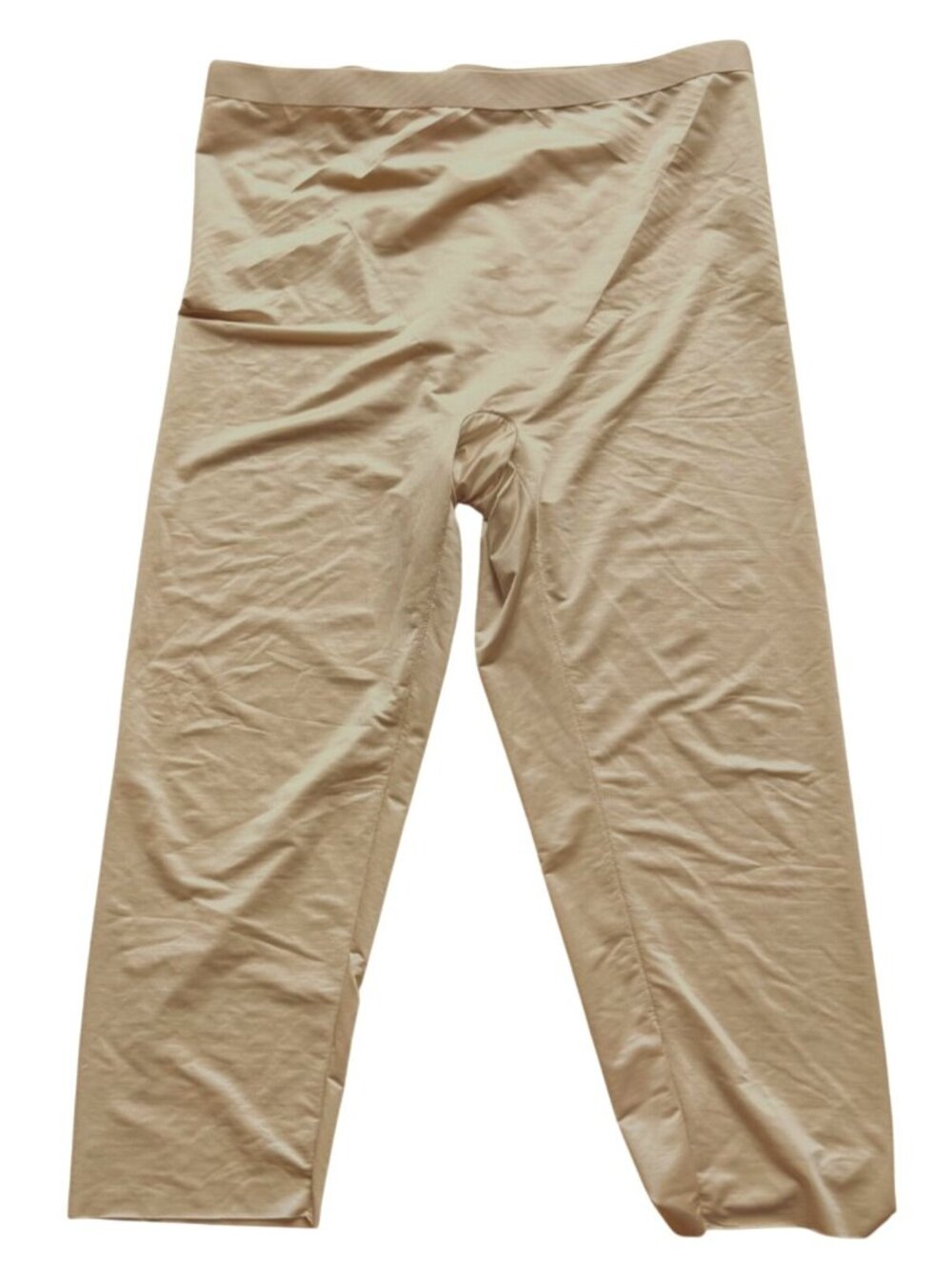 Spanx Women's Shapewear Leggings Size XL Beige Invisible Capri High Waisted